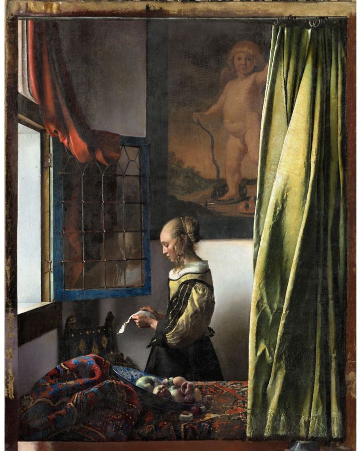 Girl Reading a Letter at an Open Window (1657-8) by Johannes Vermeer (Credit: Gemäldegalerie Alte Meister, Dresden)
