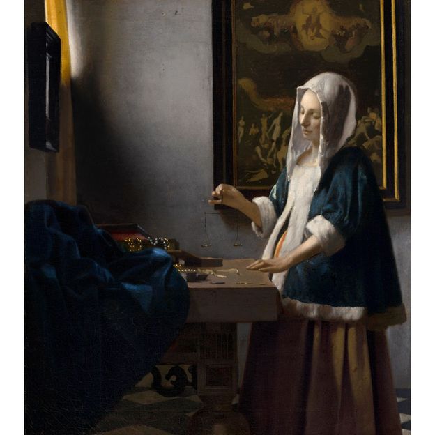 Woman Holding a Balance (1662-64) by Johannes Vermeer (Credit: National Gallery of Art, Washington, Widener Collection)