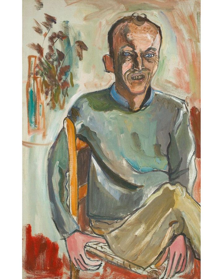 Neel painted Frank O'Hara, a notable poet and critic, in 1960, after a therapist encouraged her to get her work before the world (Credit: The Estate of Alice Neel)