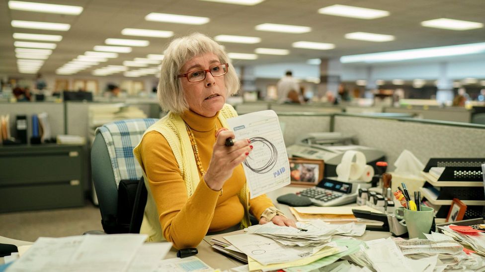 Jamie Lee Curtis plays a tax auditor who is cartoonish yet ominous (Credit: Alamy)