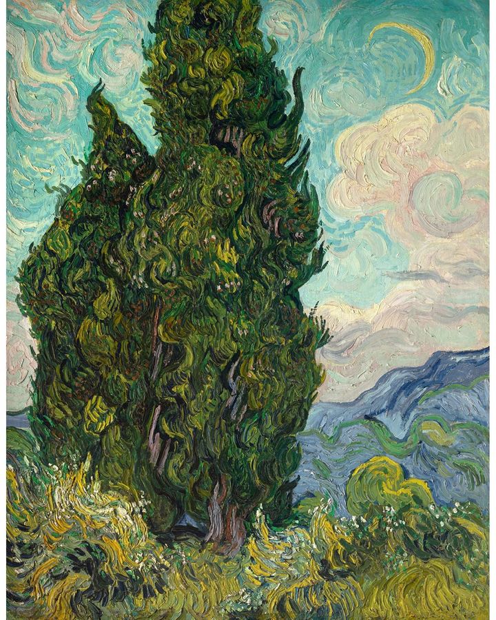 Cypresses, June 1889 (Credit: Metropolitan Museum of Art, NYC)