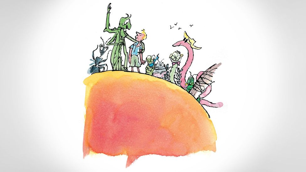 James and the Giant Peach was the first of Dahl’s works for children – and it left plenty of adult readers disturbed (Credit: Illustrations © Quentin Blake)