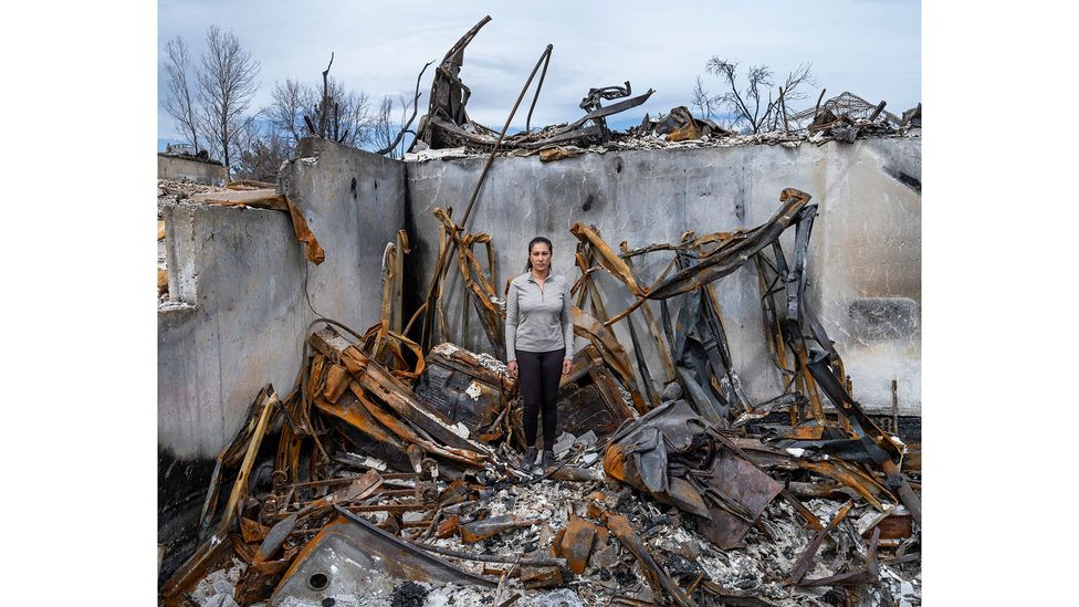 Gurjeet Dhanoa, Rock Creek, Superior, Colorado, USA March 2022, from the series Burning World (Credit: Gideon Mendel)