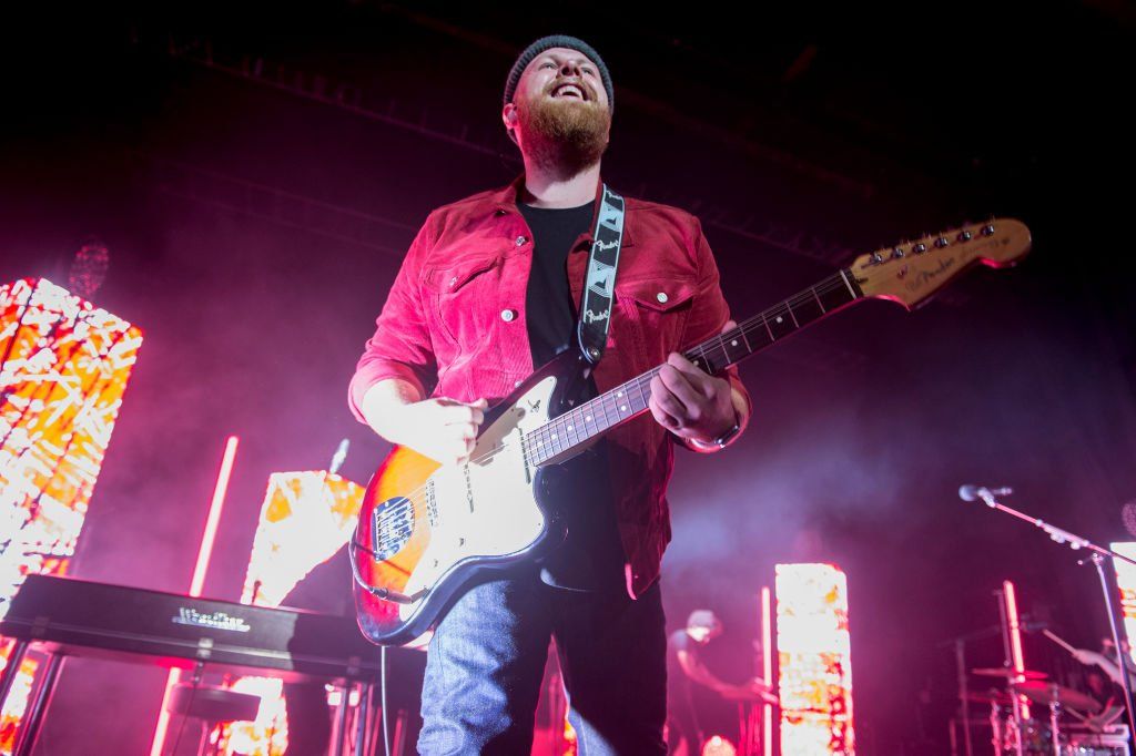 Tom Walker performs on stage in Birmingham