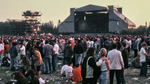 Getty Images Spike Island stage and crowd