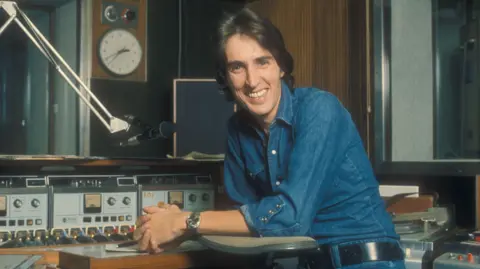 Johnnie Walker in the studio in the 1970s