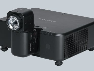 Fujifilm ZUH6000 UST Projector Uses a Rotatable Lens for Adjusting Beam Direction Without Moving the Device