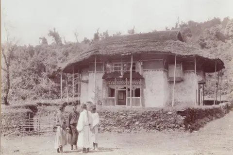 DAG Buddhist Temple at Tumlong [Sikkim]
Collodion print mounted on card, 1899