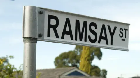 Getty Images A street sign reading Ramsay St