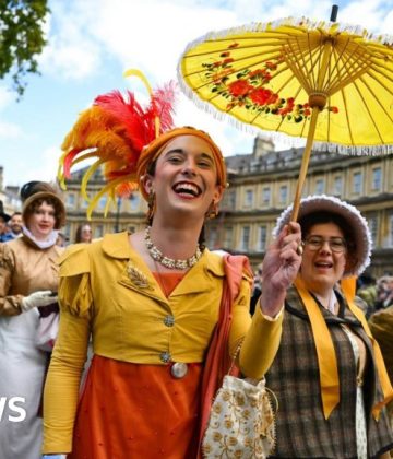 Fans mark Austen’s 250th birthday in Regency style