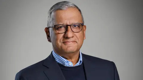 Shumeet Banerji Ph.D, Non-executive Director, wears smart business attire in an official portrait photograph