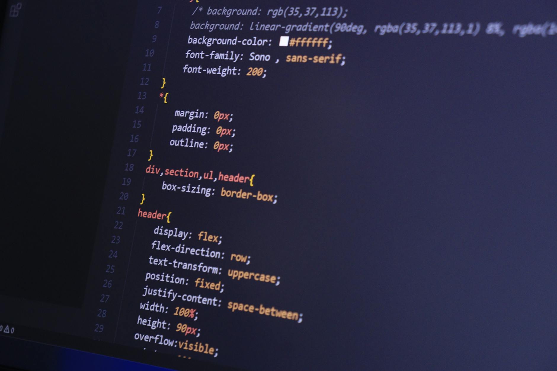 Digital interface showing data analytics and recommendation algorithms on computer screen
