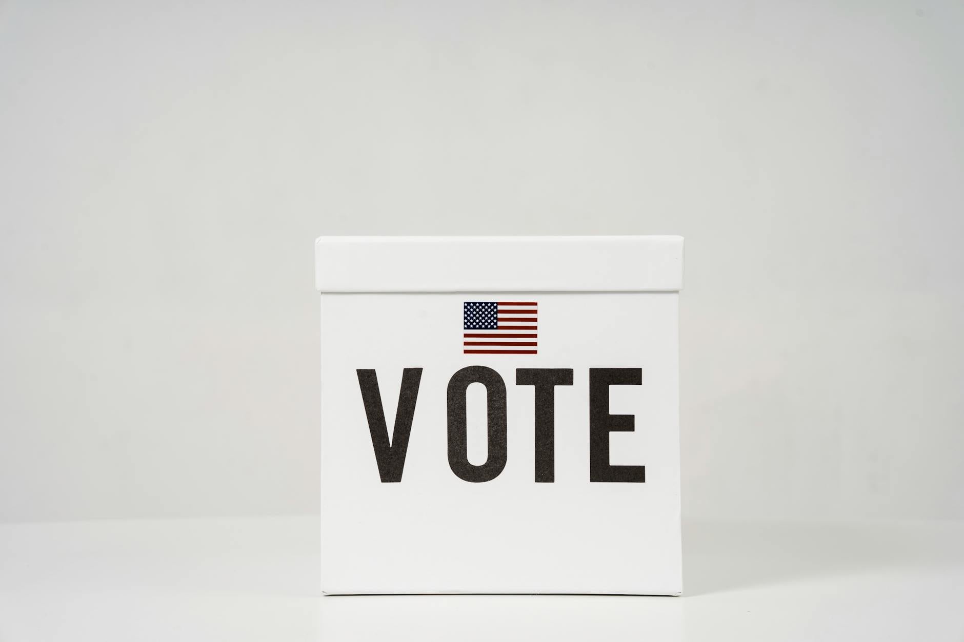 Official ballot box with Louisiana state seal during primary voting