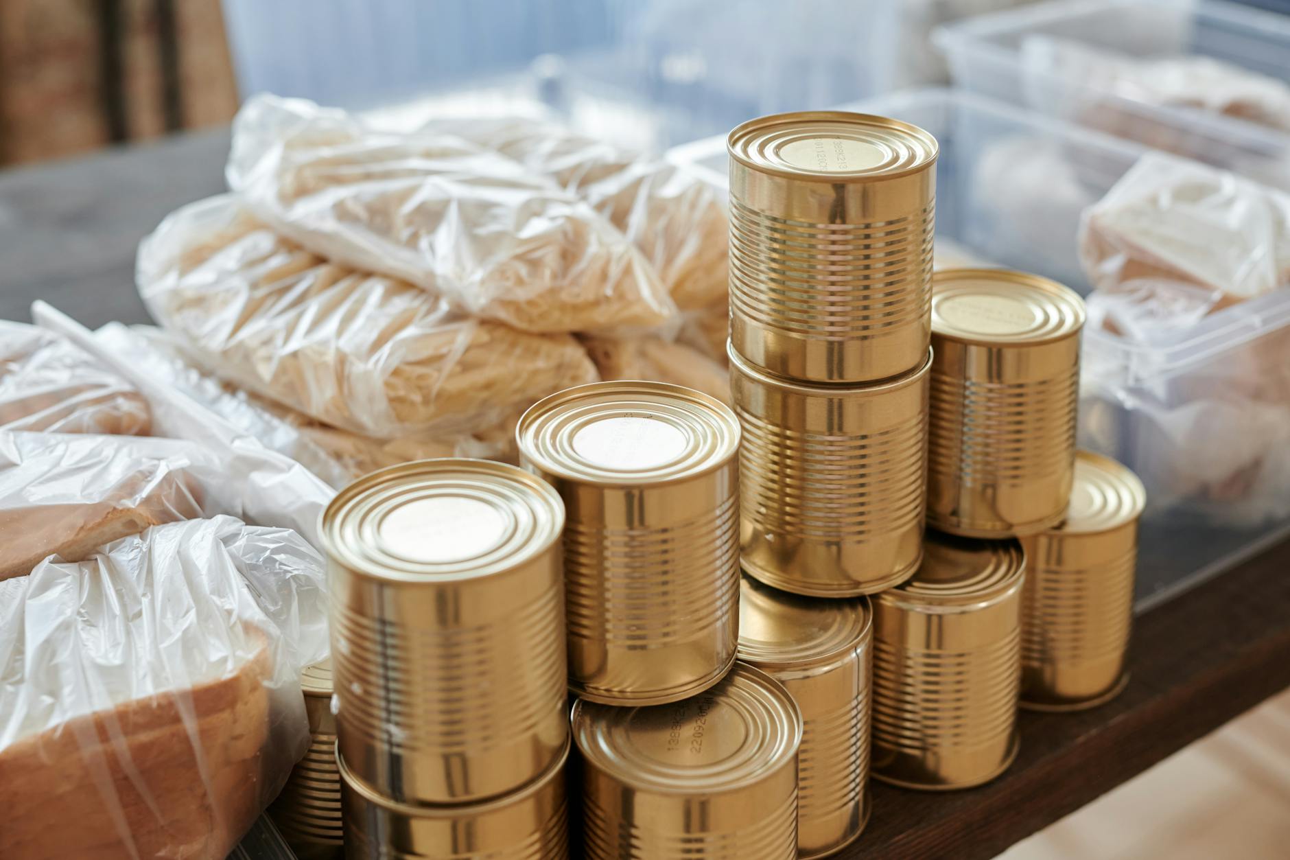 Emergency preparedness supplies laid out ahead of a hurricane season