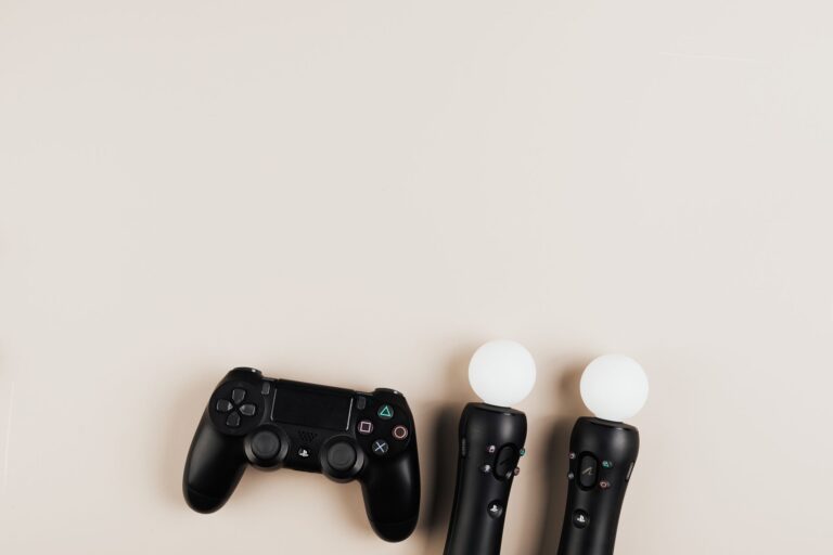A game controller resting on a surface, representing console gaming purchases