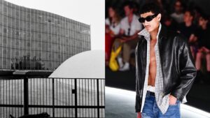 Willy Chavarria Brought Spring 2027 to a Communist Landmark Curved modernist building facade in Paris with white concrete and dome structure