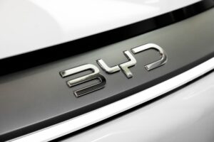 Close-up of a high-performance car's structural components showing organic geometric forms
