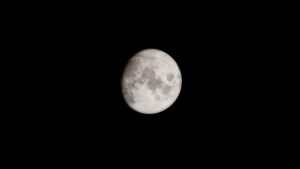 Close-up of the lunar surface showing craters near the Moon's south polar region