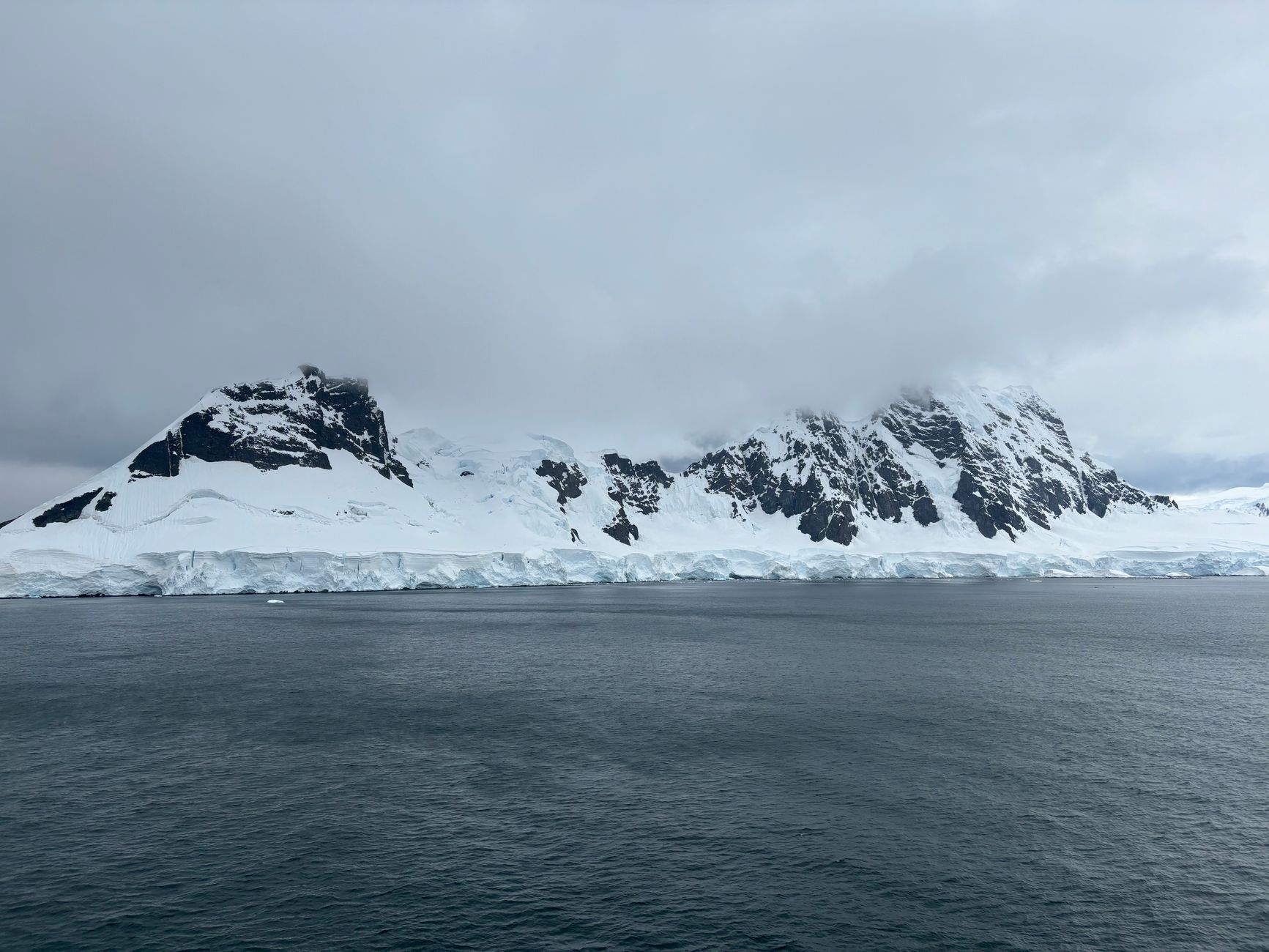 Vast Antarctic ice field referencing Ernest Shackleton's historic polar expedition