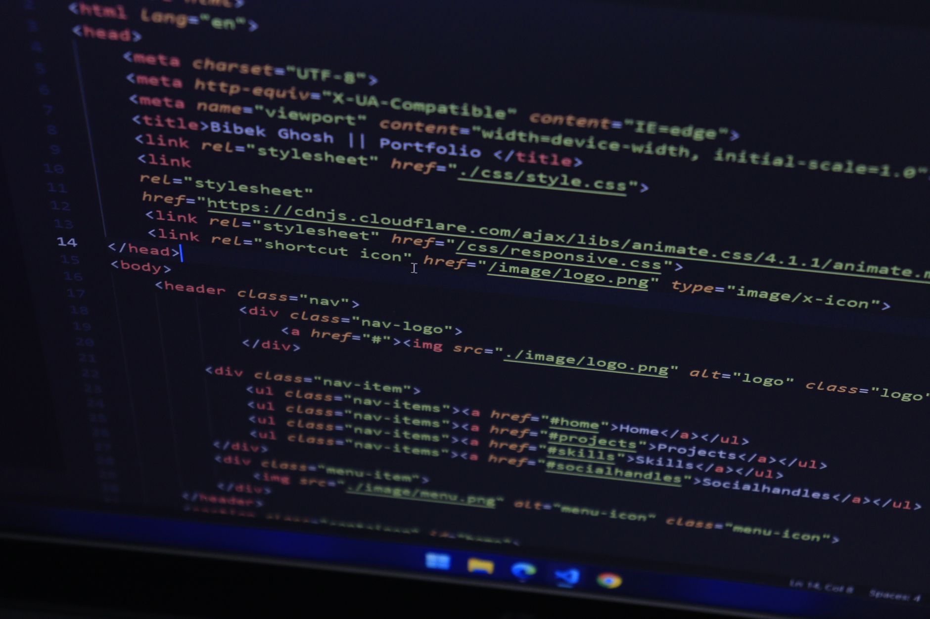 Lines of open-source software code on a developer's screen