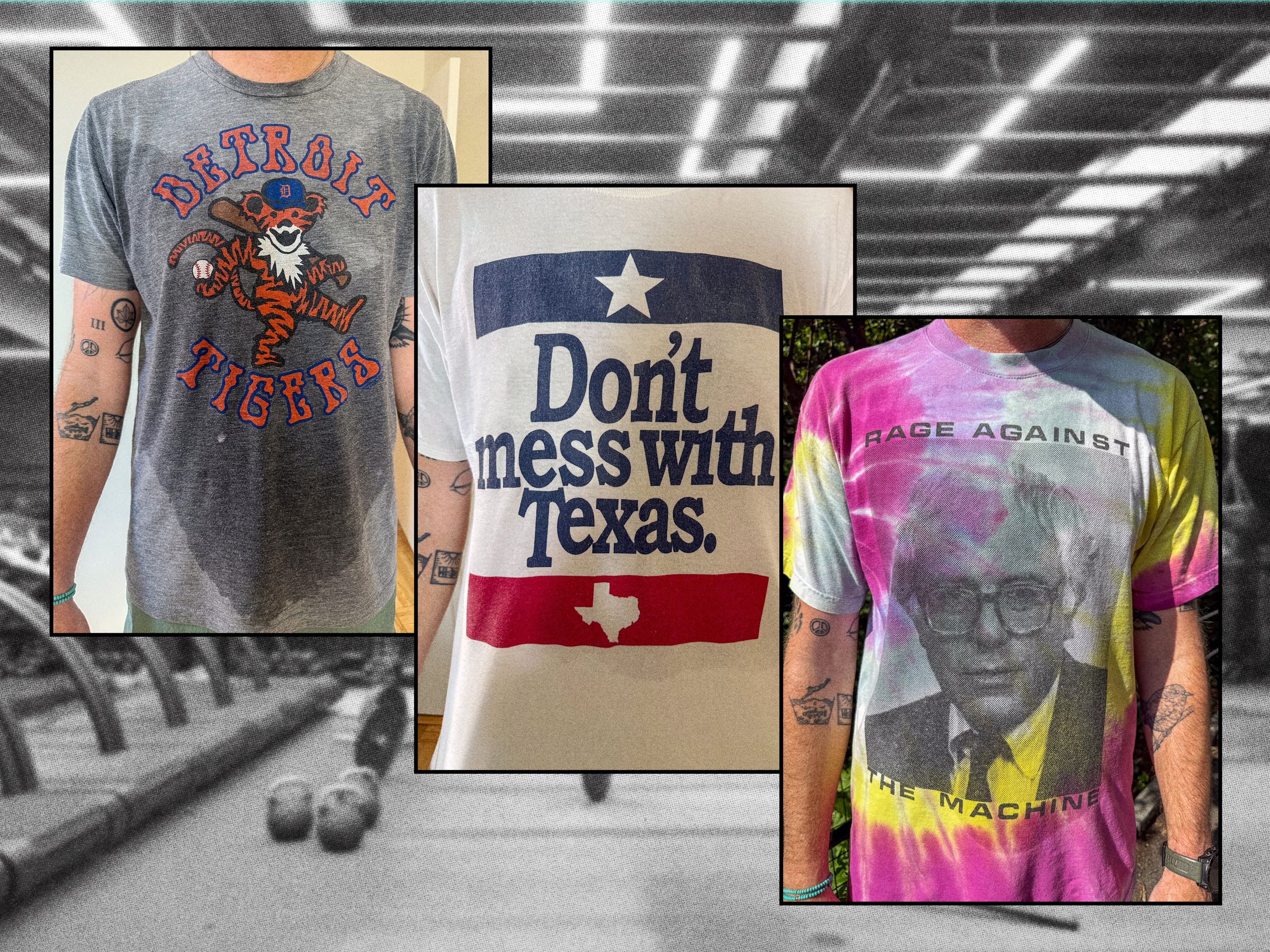 Person wearing a casual cotton shirt during a gym workout