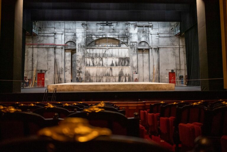 Theatre, Film, and Prize Lists Fill a Lit Hub October Empty off-Broadway theater stage lit for an evening performance