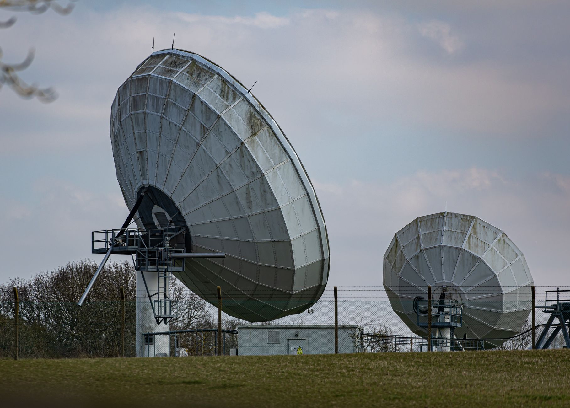 Ground-based radar dish used for tracking objects in space