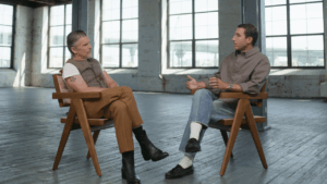 Ethan Hawke Opens Up in a Candid New Interview A man being interviewed in a softly lit studio setting